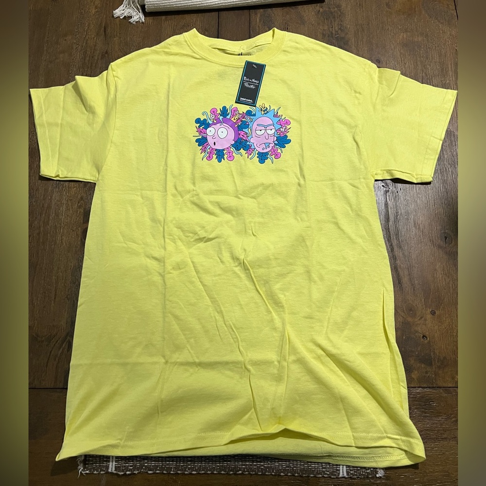Primitive x Rick & Morty Dirty P Yellow T-Shirt
